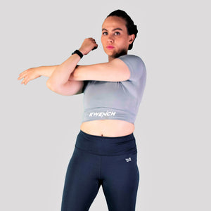 Kwench Womens Gymshark Yoga top tank tshirt crop Thumbnails-1