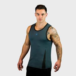 Kwench Mens Yoga and Gym Vest Tank Stringer Gladiator Thumbnails-1