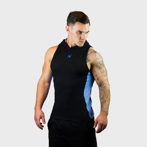 Kwench Mens Gym workout Fitness Sleeveless hoodie Thumbnails-1